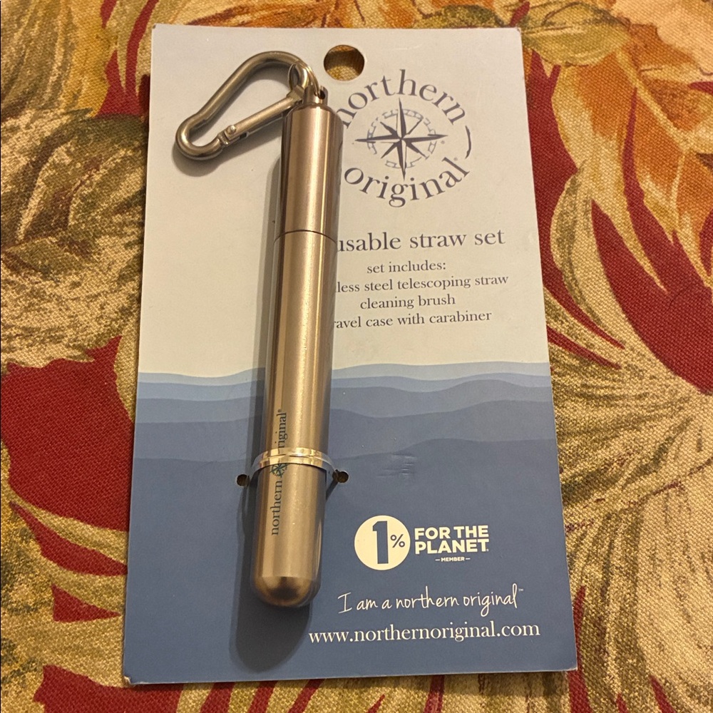 Portable Telescoping Straw Set